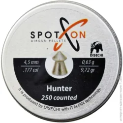 4.5 мм  Пули пневматические Spoton Hunter (4.5 мм, 0.63 гр, 250 шт.)