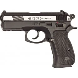 Пневматический пистолет ASG CZ 75D Compact 4.5мм, никель (16200)