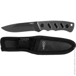Нескладний ніж NEO TOOLS NEO Bushcraft, 16.5см, лезо 9.4см, 3Cr13, ручка TPR, йлоновий чохол (63-106)