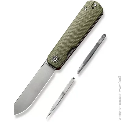  Civivi Sendy Milled Green/Red C21004B-1
