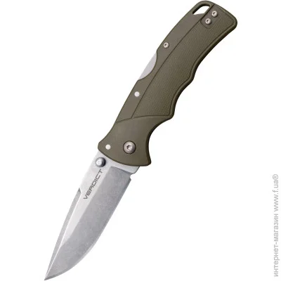   Cold Steel 3" Verdict Spear Point OD Green) (CS-FL-C3SPSSODGZ)