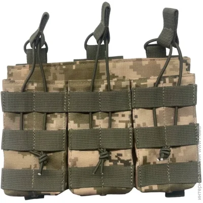 Defender Подсумок под 3 магазина открытый Oxford/Cordura 600D на Molle ММ-14 Defender Подсумок под 3 магазина открытый Oxford/Cordura 600D на Molle ММ-14