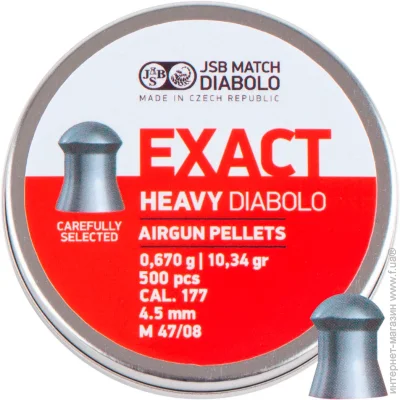 4.52  JSB Diablo Exact Heavy 4,52  0,67  500 .