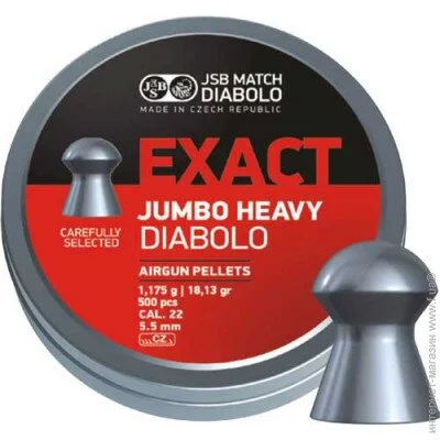 5.52  JSB Diabolo Exact Jumbo Heavy 5.52, 250. (546287-250)