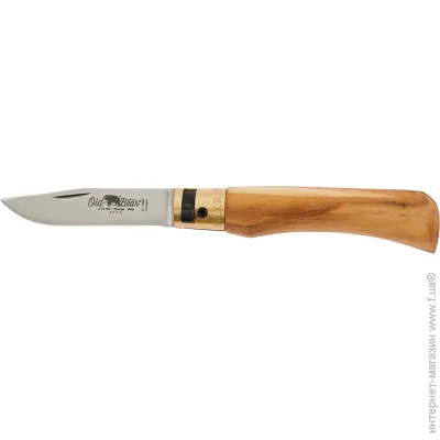   Old Bear Classic S, Hardened Aisi 420 steel - HRC 54/56 olive (9307/17_LU)
