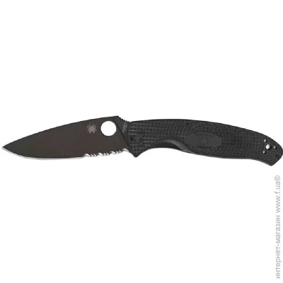   Spyderco Resilience FRN Black Blade Serrated (C142PSBBK)