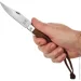 Main Knives Workers line , rosewood handle, clip point blade and PU loop :brown 1344.00.16