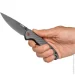   Cjrb Knives Feldspar Black Blade, AR-RPM9 Steel, CF, black (J1912-BCF)