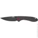   Cjrb Knives Feldspar Black Blade, AR-RPM9 Steel, CF, black (J1912-BCF)