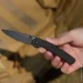   Cjrb Knives CJRB Kain Black Blade, AR-RPM9, G10 :black (J1956-BBK)