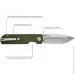   Cjrb Knives Nova AR-RPM9, G10 green (J1937-GN)